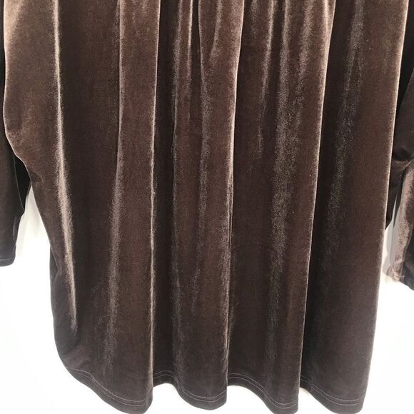 Suzanne Betro Two Piece Brown Velour Matching Lounge Pants and Top NEW - Picture 8 of 16